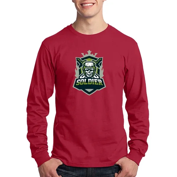 Port & Company® Long Sleeve Cotton T-Shirt - Port & Company® Long Sleeve Cotton T-Shirt - Image 18 of 22