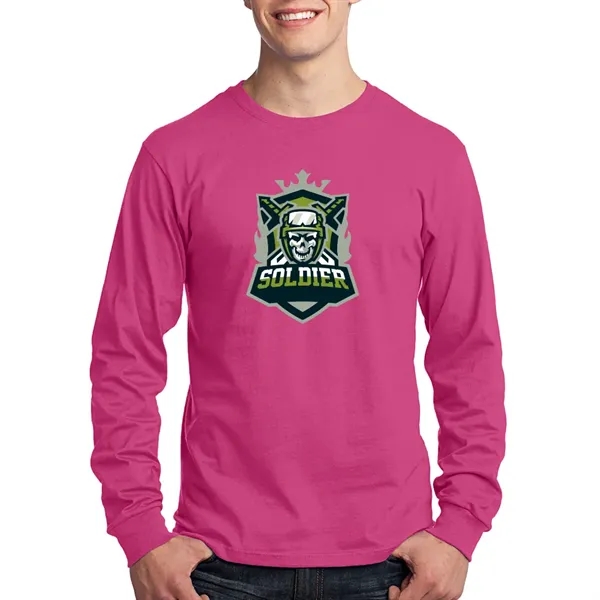 Port & Company® Long Sleeve Cotton T-Shirt - Port & Company® Long Sleeve Cotton T-Shirt - Image 20 of 22