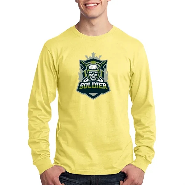 Port & Company® Long Sleeve Cotton T-Shirt - Port & Company® Long Sleeve Cotton T-Shirt - Image 22 of 22