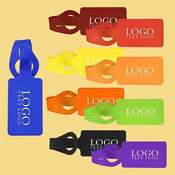 Rectangular Silicone Luggage Tag