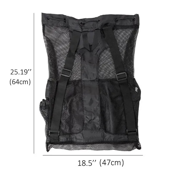 Large Capacity Beach Mesh Backpack - Large Capacity Beach Mesh Backpack - Image 1 of 4