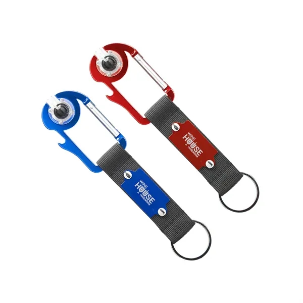 Clip & Sip Carabiner Bottle Opener Key Light - Clip & Sip Carabiner Bottle Opener Key Light - Image 0 of 6