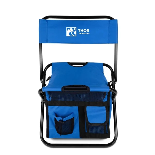 Folding Chair with 24 Can Cooler Bag & Pockets - Folding Chair with 24 Can Cooler Bag & Pockets - Image 6 of 6