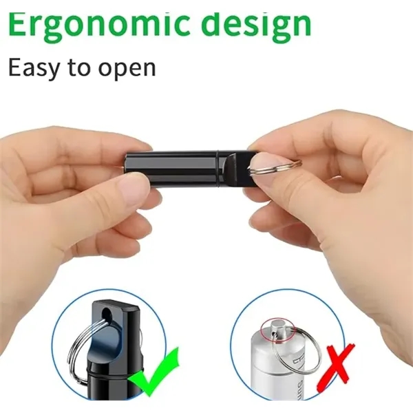 Wholesale Aluminum Pill Box Keychain Travel Medicine Holder - Wholesale Aluminum Pill Box Keychain Travel Medicine Holder - Image 3 of 5