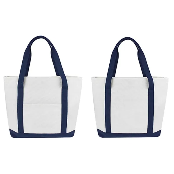 Mini Canvas Boat Tote Bags - Mini Canvas Boat Tote Bags - Image 1 of 2