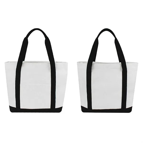 Mini Canvas Boat Tote Bags - Mini Canvas Boat Tote Bags - Image 2 of 2