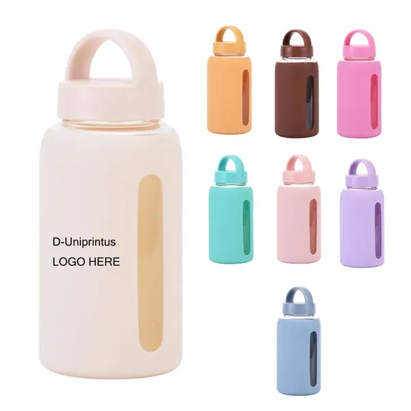 Silicone Wrapped Glass Water Bottle - Silicone Wrapped Glass Water Bottle - Image 0 of 2