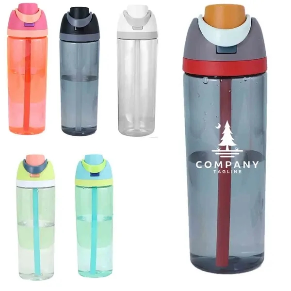 20OZ Portable Water Bottle with Straw - 20OZ Portable Water Bottle with Straw - Image 0 of 3
