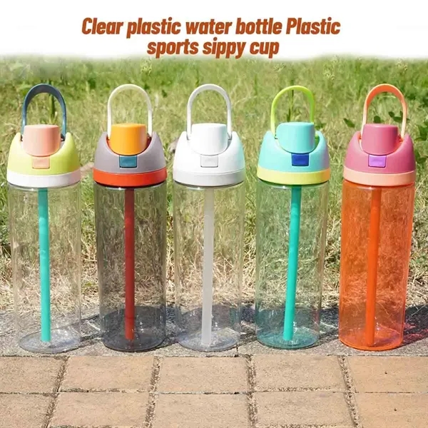 20OZ Portable Water Bottle with Straw - 20OZ Portable Water Bottle with Straw - Image 2 of 3