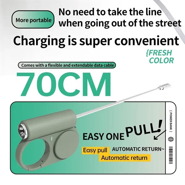 Charge On The Go Built In Hook Wearable Mobile Battery - Charge On The Go Built In Hook Wearable Mobile Battery - Image 3 of 6