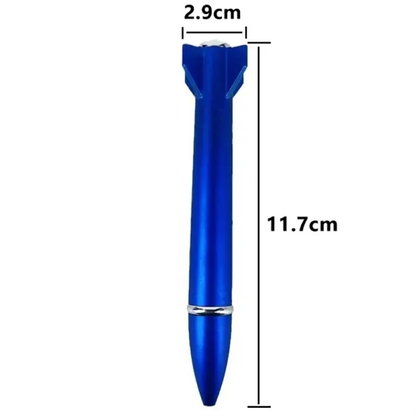 Mini Rocket Flashlight Rollerball Pens Black - Mini Rocket Flashlight Rollerball Pens Black - Image 1 of 4