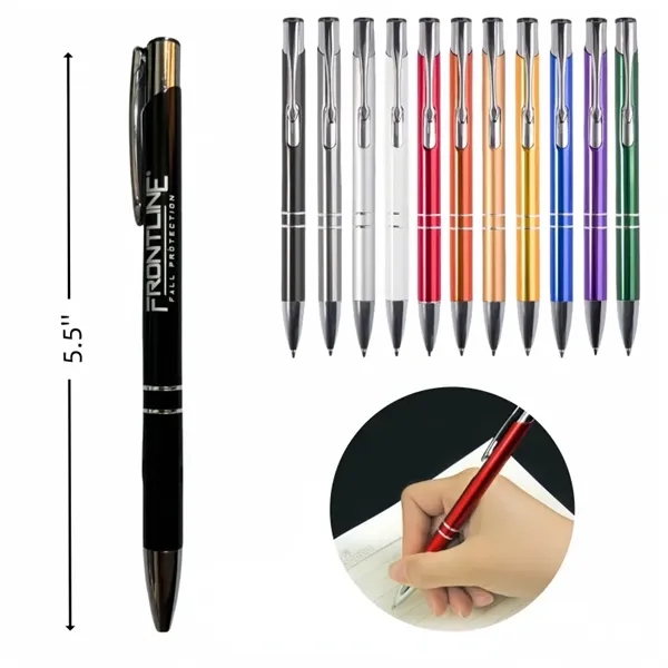 Metal Detachable Ballpoint Pen w/ Painted Barrel  Plated Tip - Metal Detachable Ballpoint Pen w/ Painted Barrel  Plated Tip - Image 0 of 2