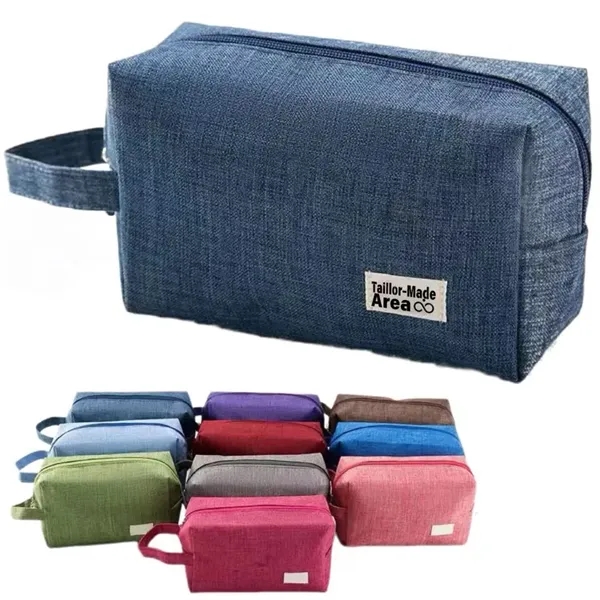 Cosmetic Large Nylon Makeup Traveling Toiletry Bag - Cosmetic Large Nylon Makeup Traveling Toiletry Bag - Image 0 of 6