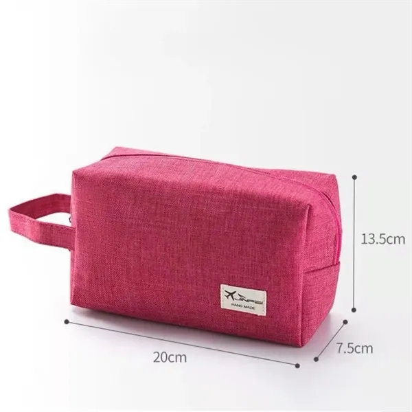 Cosmetic Large Nylon Makeup Traveling Toiletry Bag - Cosmetic Large Nylon Makeup Traveling Toiletry Bag - Image 1 of 6