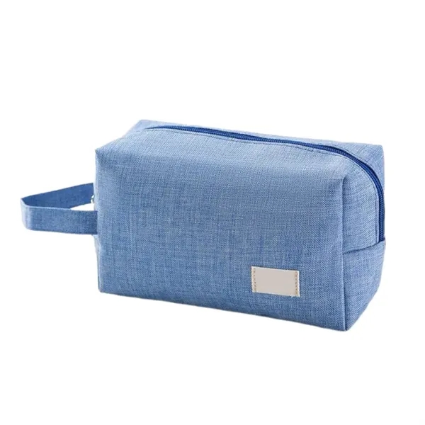 Cosmetic Large Nylon Makeup Traveling Toiletry Bag - Cosmetic Large Nylon Makeup Traveling Toiletry Bag - Image 3 of 6