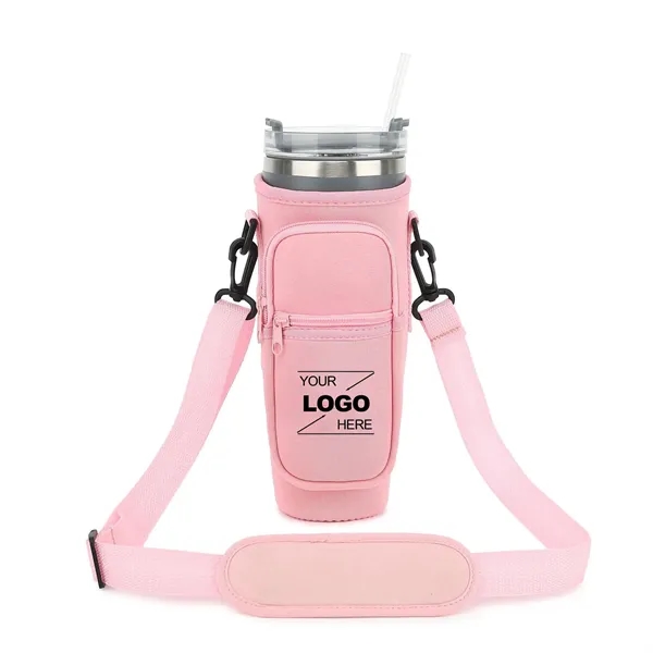Water Bottle Carrier Bag with Phone Pocket - Water Bottle Carrier Bag with Phone Pocket - Image 0 of 5