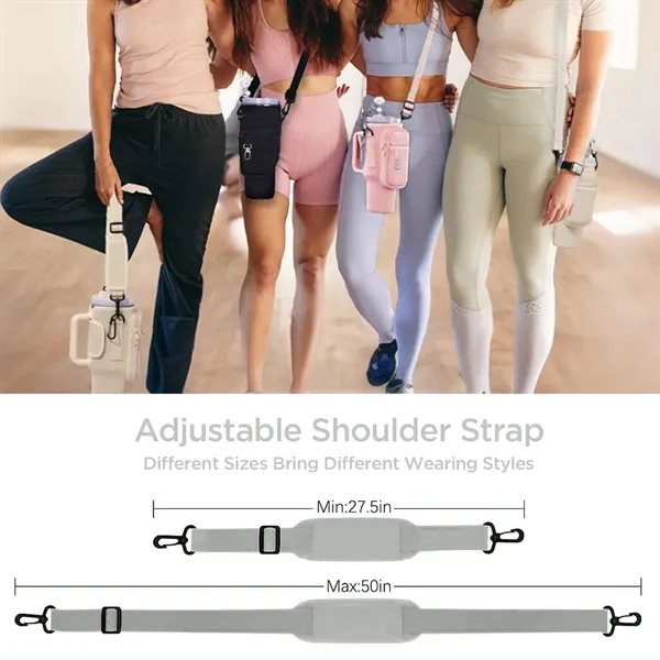 Water Bottle Carrier Bag with Phone Pocket - Water Bottle Carrier Bag with Phone Pocket - Image 2 of 5