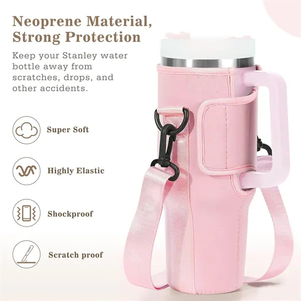 Water Bottle Carrier Bag for 40oz Stanley Cup - Water Bottle Carrier Bag for 40oz Stanley Cup - Image 4 of 6