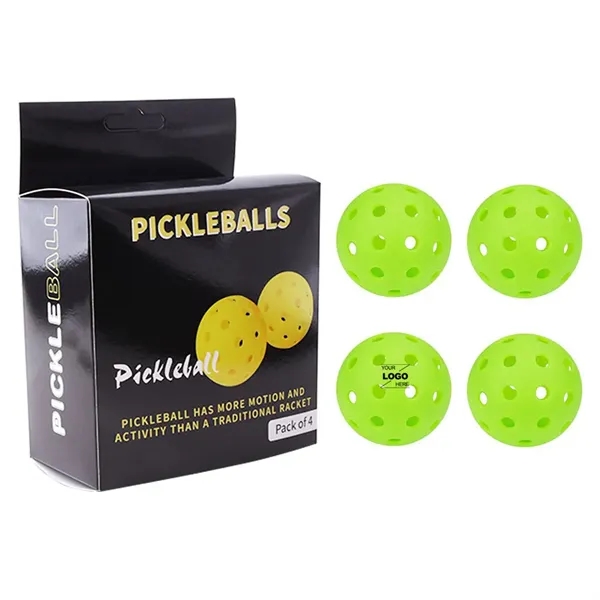 4 Pack 40 Holes Outdoor Pickleball Balls - 4 Pack 40 Holes Outdoor Pickleball Balls - Image 0 of 6