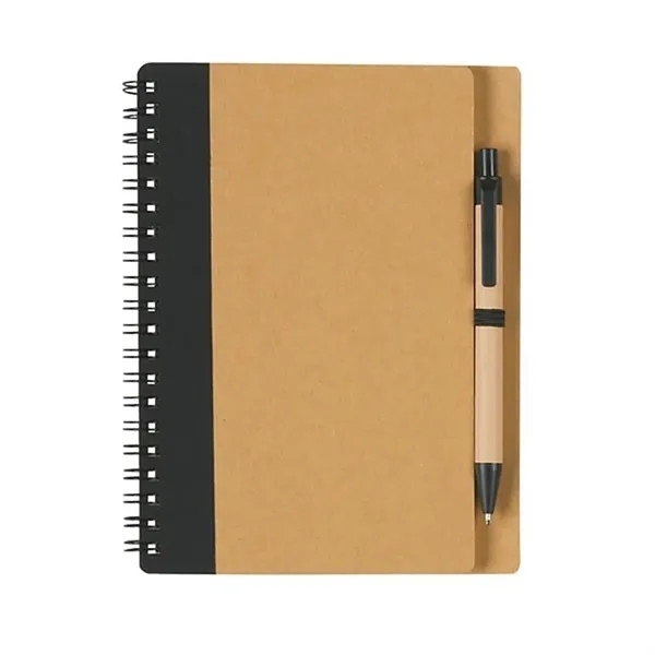 Eco Spiral Notebook w/ Ballpoint Pen - Eco Spiral Notebook w/ Ballpoint Pen - Image 2 of 4