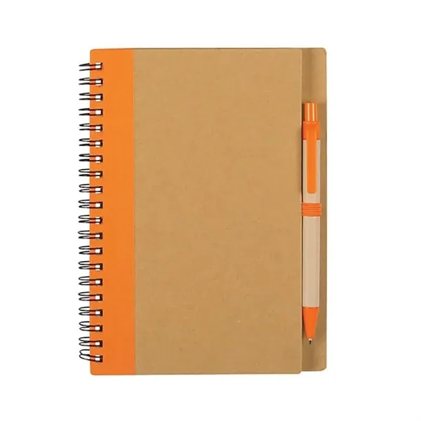 Eco Spiral Notebook w/ Ballpoint Pen - Eco Spiral Notebook w/ Ballpoint Pen - Image 3 of 4