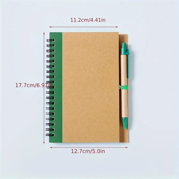 Eco Spiral Notebook w/ Ballpoint Pen - Eco Spiral Notebook w/ Ballpoint Pen - Image 4 of 4