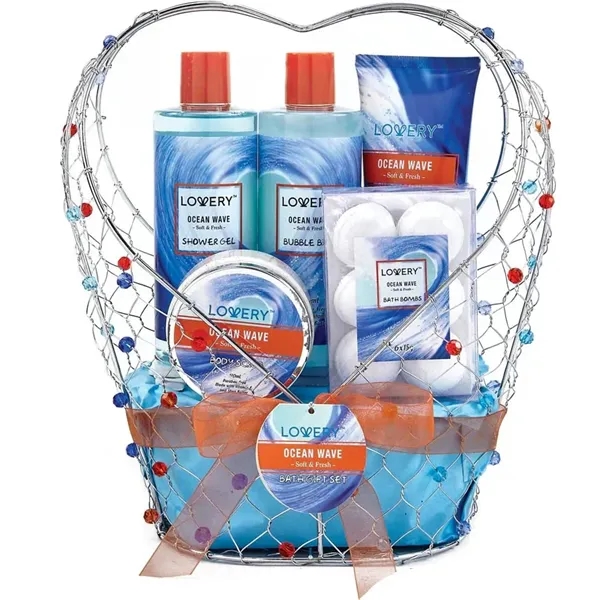 Ocean Wave Home Spa Kit - 8Pc Jeweled Heart Set - Ocean Wave Home Spa Kit - 8Pc Jeweled Heart Set - Image 0 of 0