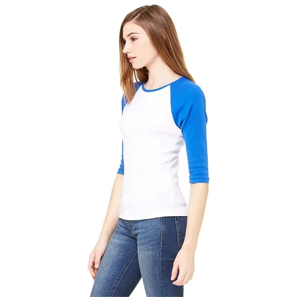 Bella + Canvas Ladies' Baby Rib Three-QuarterSleeve Contr... - Bella + Canvas Ladies' Baby Rib Three-QuarterSleeve Contr... - Image 28 of 40