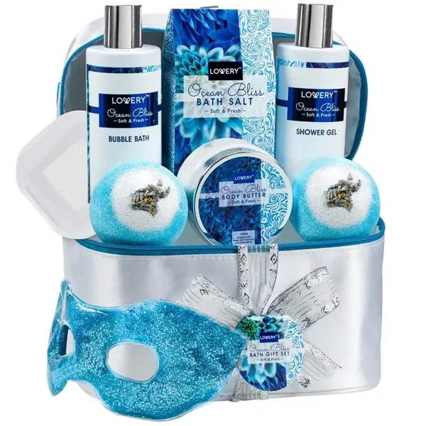 Ocean Bliss Bath Gift Set - 9Pc Cosmetic Bag - Ocean Bliss Bath Gift Set - 9Pc Cosmetic Bag - Image 0 of 0