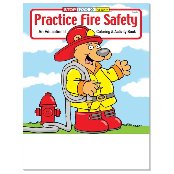 Coloring Book: Practice Fire Safety - Coloring Book: Practice Fire Safety - Image 2 of 2