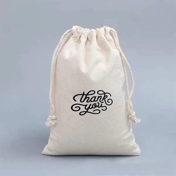 SMALL COTTON AND LINEN DRAWSTRING BAG ( 4'' x 4.7'' ) - SMALL COTTON AND LINEN DRAWSTRING BAG ( 4'' x 4.7'' ) - Image 0 of 0
