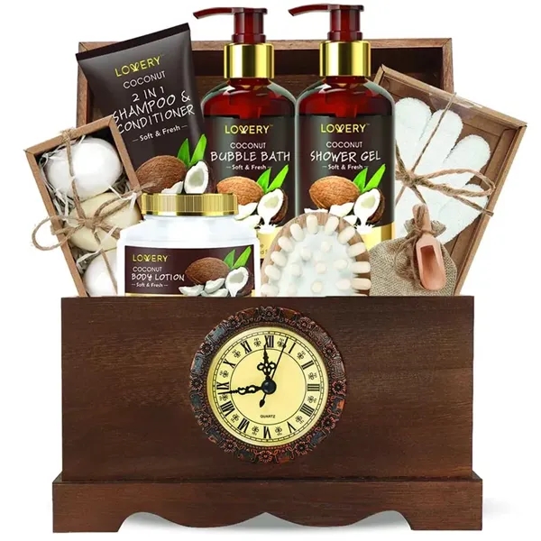 Vintage Style Coconut Home Bath Gift Set - 13Pc Body Care - Vintage Style Coconut Home Bath Gift Set - 13Pc Body Care - Image 0 of 0