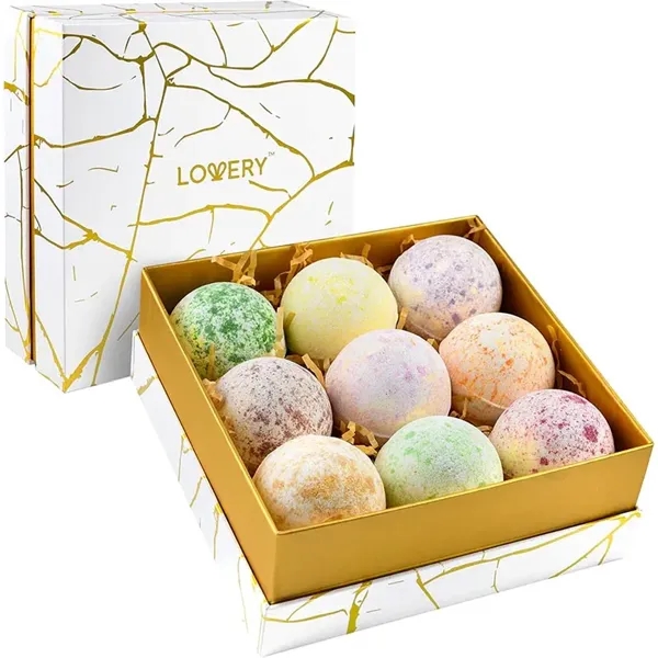 Bath Bombs Set - 9Pc Scented Marble Spa Fizzies - Bath Bombs Set - 9Pc Scented Marble Spa Fizzies - Image 0 of 0