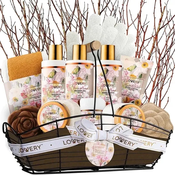 Vanilla Coconut Bath and Spa Gift Set - 13Pc Care Package - Vanilla Coconut Bath and Spa Gift Set - 13Pc Care Package - Image 0 of 0