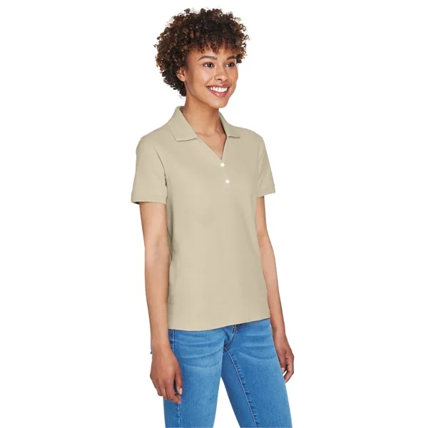 Devon & Jones Ladies' Pima Pique Y-Collar Polo - Devon & Jones Ladies' Pima Pique Y-Collar Polo - Image 90 of 142