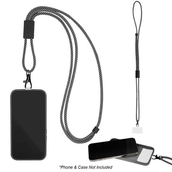 Custom BrandCharger® Tether Cord Phone Lanyard