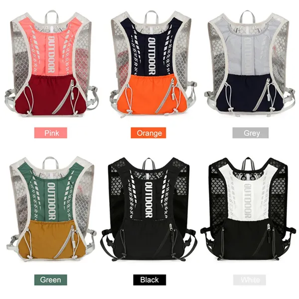 Lightweight Running Vest Reflective Outdoors Hydration Pack - Lightweight Running Vest Reflective Outdoors Hydration Pack - Image 0 of 4