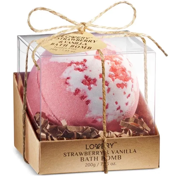 Strawberry and Vanilla Bath Bomb - 7oz - Strawberry and Vanilla Bath Bomb - 7oz - Image 0 of 0