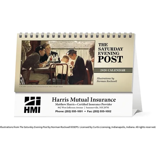 Triumph® Calendars The Saturday Evening Post Desk Calendar - Triumph® Calendars The Saturday Evening Post Desk Calendar - Image 1 of 1