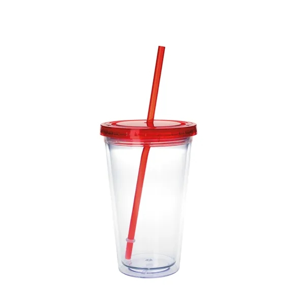 Good Value™ Clear Tumbler with Colored Lid - 18 oz. - Good Value™ Clear Tumbler with Colored Lid - 18 oz. - Image 16 of 17