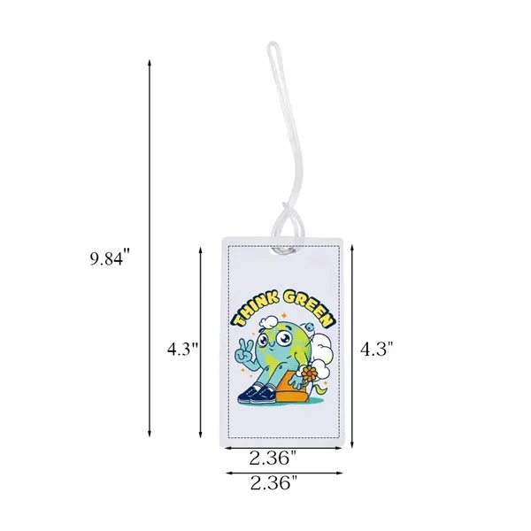 Full Color Plastic Luggage Tags With Strap - Full Color Plastic Luggage Tags With Strap - Image 2 of 8