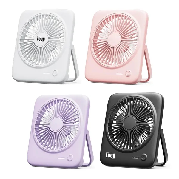 3000mAh Rechargeable Fan with Power Bank - 3000mAh Rechargeable Fan with Power Bank - Image 0 of 4