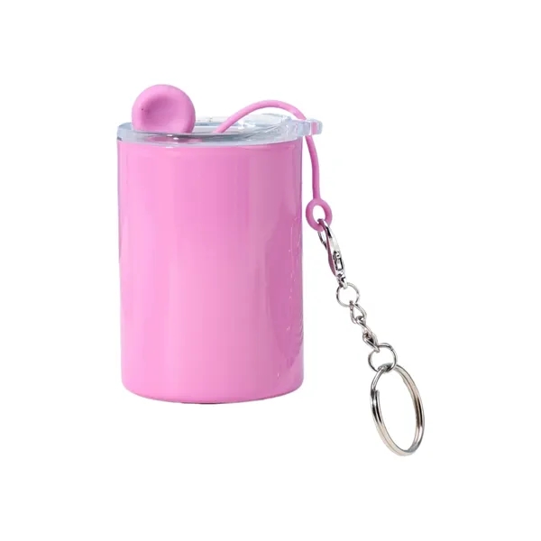3oz Mini Tumbler Sublimation Shot Glass w/ Straw Lid - 3oz Mini Tumbler Sublimation Shot Glass w/ Straw Lid - Image 2 of 7
