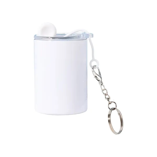 3oz Mini Tumbler Sublimation Shot Glass w/ Straw Lid - 3oz Mini Tumbler Sublimation Shot Glass w/ Straw Lid - Image 5 of 7