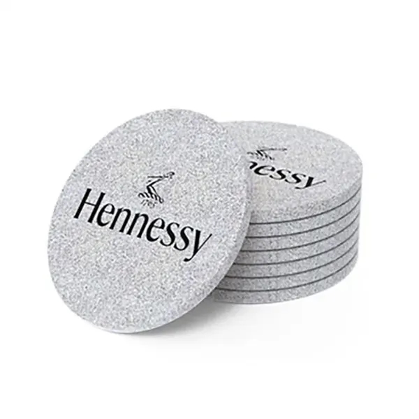 Custom Printed Recycled Felt Coaster - Custom Printed Recycled Felt Coaster - Image 0 of 2