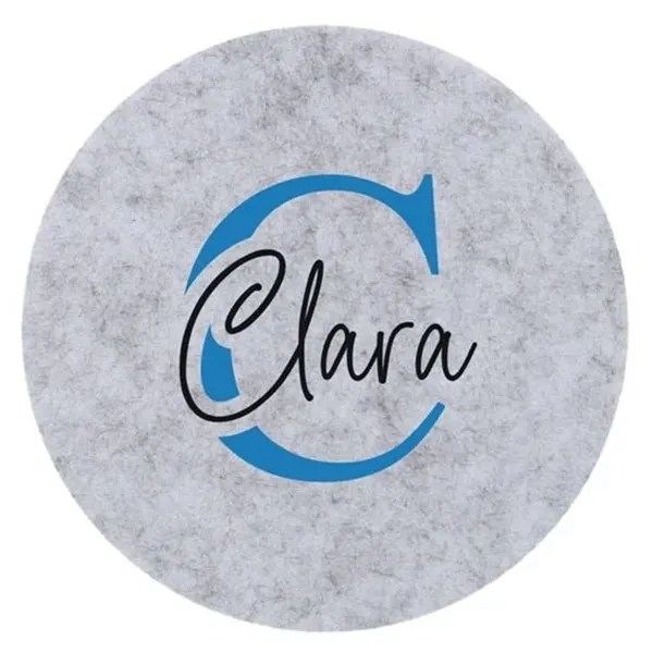 Custom Printed Recycled Felt Coaster - Custom Printed Recycled Felt Coaster - Image 2 of 2