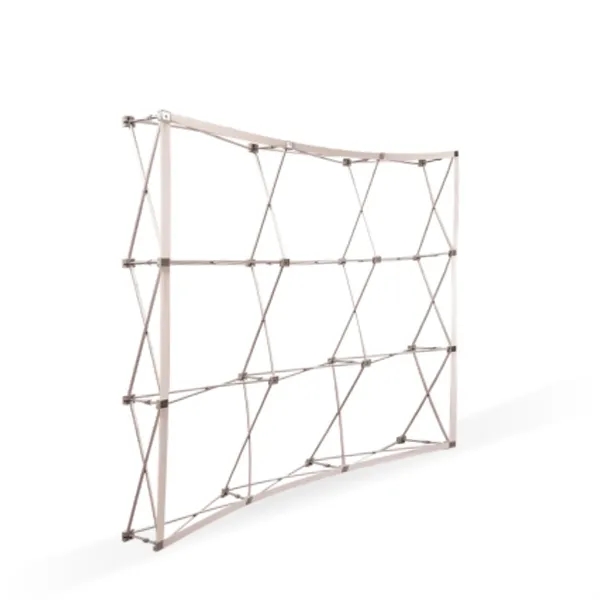 10'x8' Curved Pop Up Fabric Foldable Display Wall w/ Endcaps - 10'x8' Curved Pop Up Fabric Foldable Display Wall w/ Endcaps - Image 3 of 5