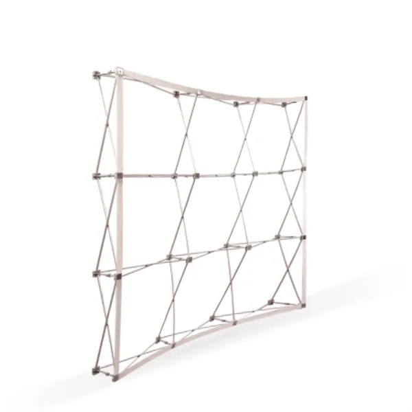 10'x10' Curved Pop Up Fabric Foldable Display Wall w/ Endcap - 10'x10' Curved Pop Up Fabric Foldable Display Wall w/ Endcap - Image 3 of 5