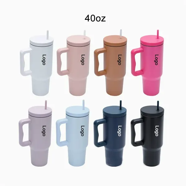 40 oz Vacuum Insulated Tumbler, Fits in Cup Holder - 40 oz Vacuum Insulated Tumbler, Fits in Cup Holder - Image 0 of 2