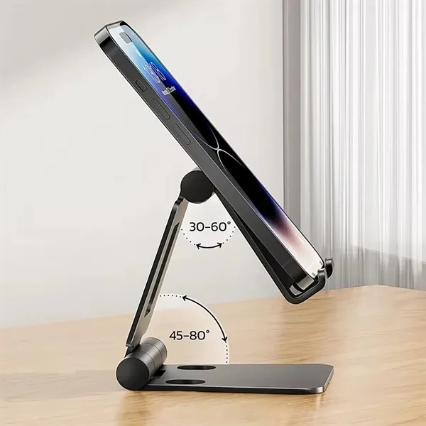 Adjustable Dual Folding Cell Phone Stand - Adjustable Dual Folding Cell Phone Stand - Image 4 of 4